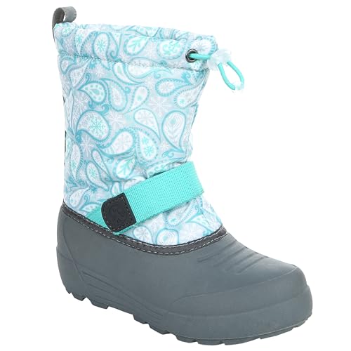 Image of Northside Frosty Insulated Winter Snow Boots for Girls and Boys with Rugged, Water Resistant Nylon Upper, Quick-Drying Lining, Removable EVA Insole, and Durable TPR Outsole
