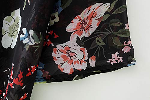 Image of CASURESS Women's Cardigan-Sheer Kimono Loose Summer Floral Print Cover Ups