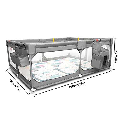 Baby Playpen with Mat 75