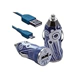  Seluxion – Cargador de coche mechero USB con cable Data CV07 para LG: E900 Optimus 7/E960 Google Nexus 4/E975 Optimus G/GD550