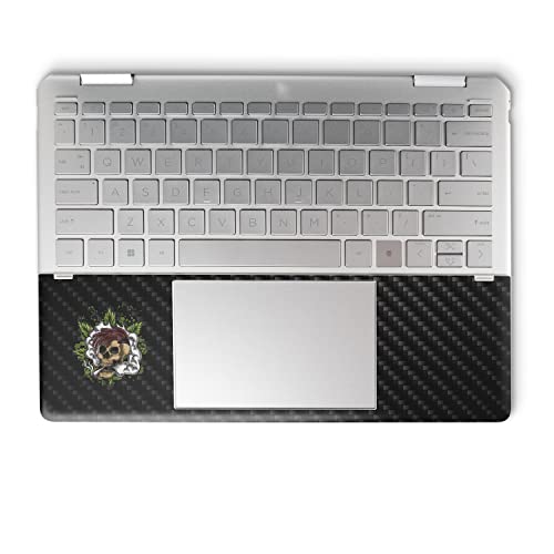 Image of MightySkins Carbon Fiber Skin Compatible with HP Spectre x360 14 inch (2022) Full Wrap Kit - Death by Ganja | Protective Durable Textured Carbon Fiber Finish | Easy to Apply | Made in The USA