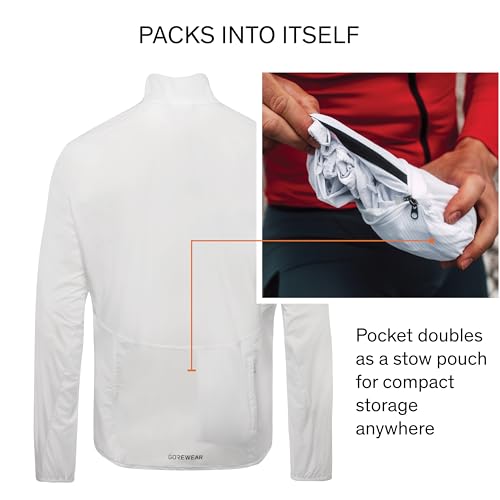 Image of GOREWEAR Spinshift Men's Cycling Windbreaker Jacket | Lightweight, Packable, Water-Repellent Bike Jacket for Men