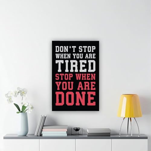 Poster mural Stop When Done stimulant la concentration pour la musculation