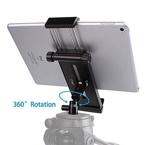 Vikdio Telefon iPad Pro Stativadapter | Aluminium-Tablet-Ständer Multi-Winkel-Halter für 3,5-12,9"Zoll-Handys, iPad Air/Mini, MS-Oberfläche, Tablets & Mini Stativ Kugelkopf für Amazon Monopod/Sta – Bild 5
