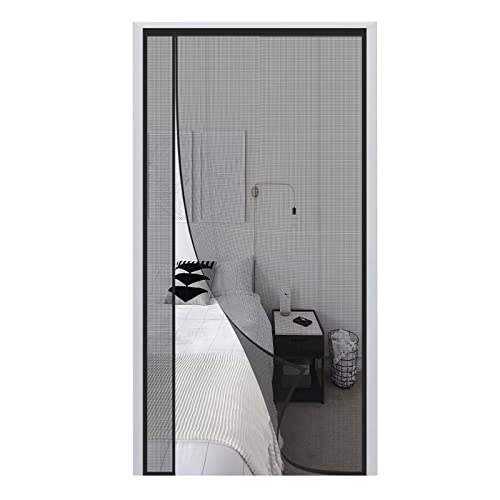 Mosquitera Puerta Magnetica,125x270cm,Cortina Mosquitera Con Imanes,Mosquitera Imantada Puerta-Cierra Automáticamente,Instalación Sin Herramientas-Mosquiteras Para Puertas Grandes Dormitorio,Cocina