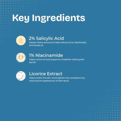 Image of 2% Salicylic Acid Oil Control Face Wash | For Oily & Acne-Prone Skin | With Niacinamide, Tea Tree Oil | Helps Reduce Pimples | Unclogs Pores | Controls Excess Oil | 100ml
