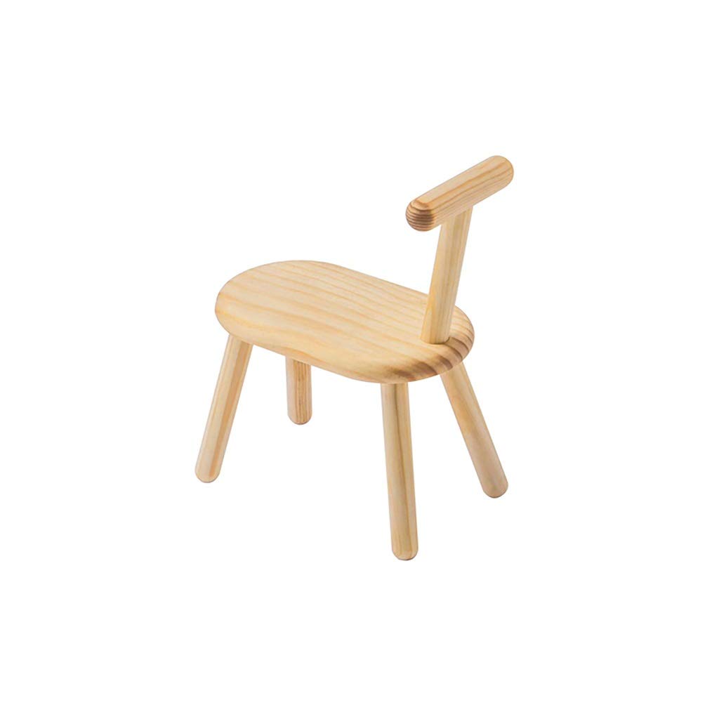 QiansejiyijiajudengziStool Backrest Wood Stools for Kitchen Counter Home Bar Decor 2 Choices (Color : B)