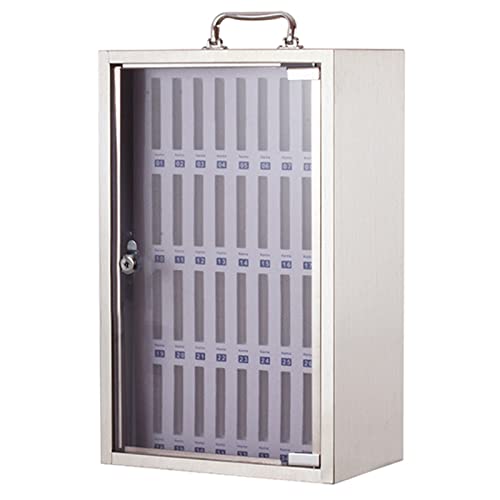 Organizer per telefono in alluminio da parete 60 scomparti con maniglia soluzione salvaspazio per ufficio e ristorante 36 slot per dispositivi soluzione Durabge