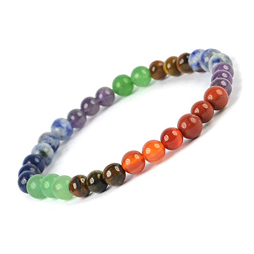 Image of Reiki Crystal Products Natural Crystal Stone Bracelet 6 mm Round Beads for Men & Women | Gemstone Jewellery Bracelet | Reiki Charged | Multiple Stone Variants Available