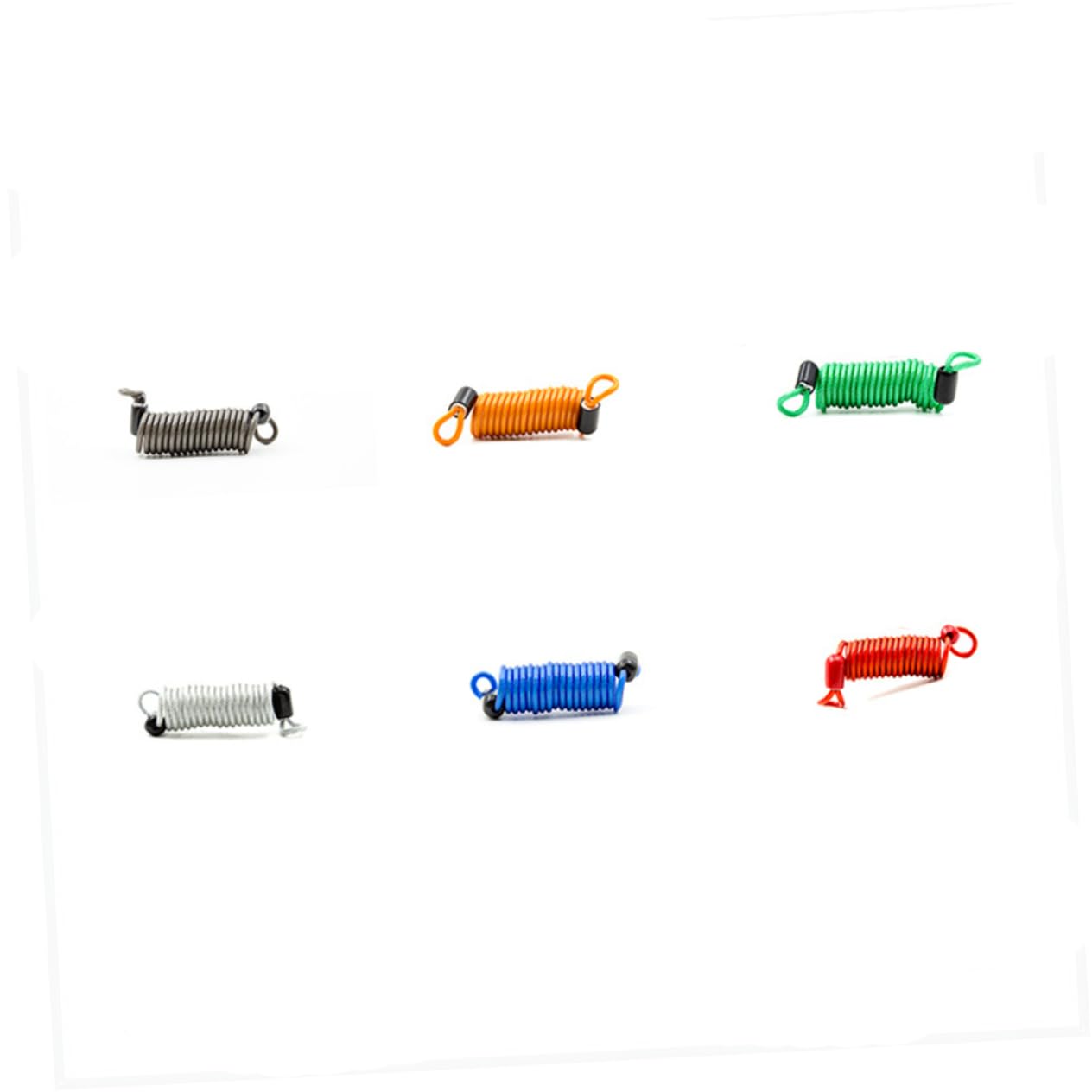 PRETYZOOM 6pcs Anti-Theft Spring Reminder Rope 1.5m Wire Lock Rope for Outdoor Sports Daily Use