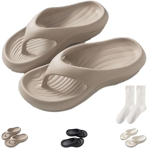 Pillow Arch Support Flip Flops, EVA Arch Support Flip-Flops, Orthopedic Beach Slippers, Soft Summer Beach Shoes Non-slip Comfort Lightweight