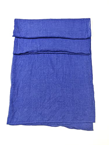 Shanlin Unisex Cotton Linen Scarves For Men And Women (Solid_Blue) #TOP4