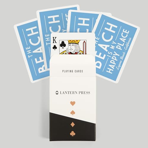 Laguna Beach, California, Baraja de 52 cartas tamaño póker miniatura 6