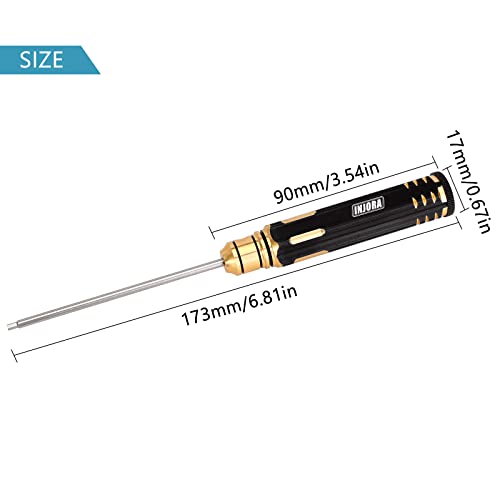 INJORA 7PCS Steel Hex Screwdriver