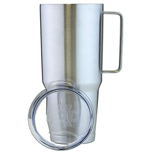 X-PAC by Maxam Double Vacuum Wall Stainless Steel Tumbler with Lid, 64 Ounce