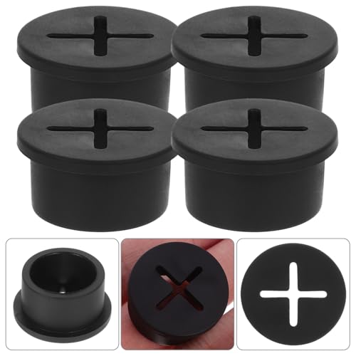 Alipis 12Pcs Grommets de Goma para Protección de Cables en Escritorio, Cubiertas de Orificios Redondos para Gestión de Cables en Muebles de Oficina y Gabinetes de Exhibición miniatura 5