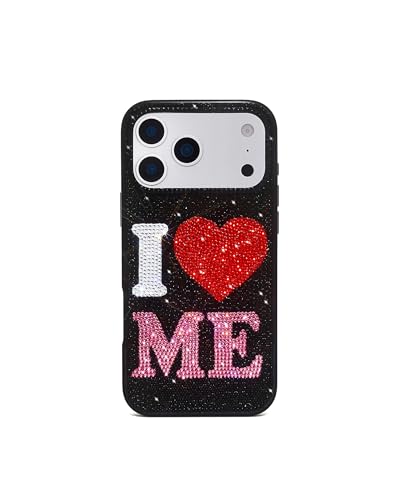 Image of JW PEI I Love Me Artificial Crystal Phone Case - Black