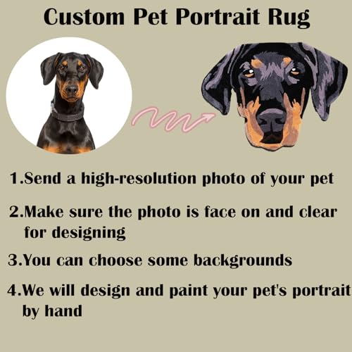 Tapete personalizado con retrato de mascota 25.5x31.5 in miniatura 4