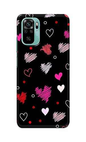 Image of PRINTFIDAA Vibrations of Love Hard Back Cover for Redmi Note 10, Redmi Note 10S Back Cover -(P6) KAT1009