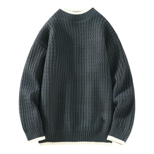 Pull en tricot homme coupe ajustée vêtement de saison automne chaud