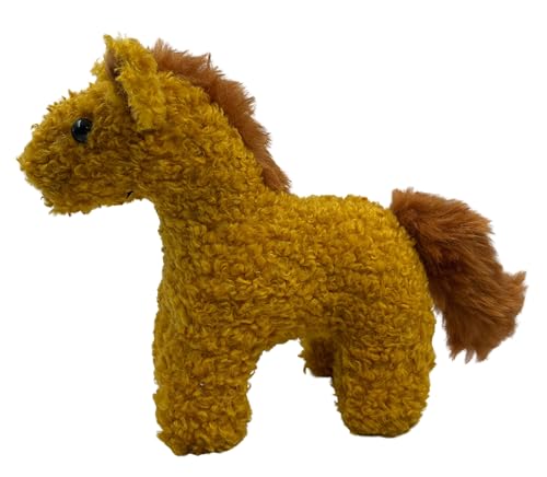Image of Tickles Horse Soft Stuffed Plush Animal Toy for Kids Boys & Girls Birthday Gift (Size: 25 cm, Color: Brown)