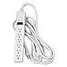 Fellowes 99036 Basic Home/Office Surge Protector, 6 Outlets, 15 Ft Cord, 450 Joules, Platinum