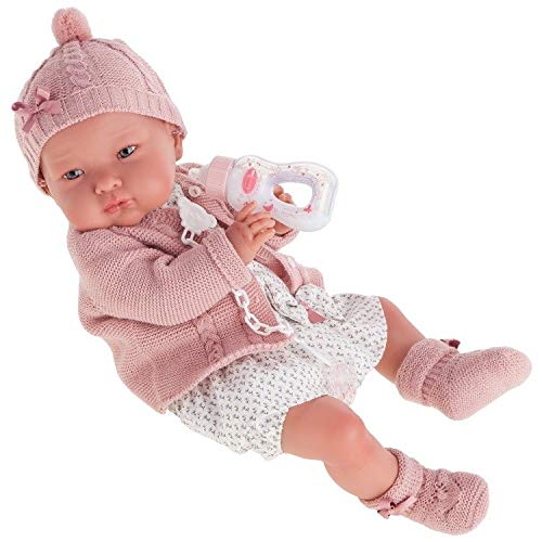 Antonio Juan- Muñeca Mi Primer Reborn Alejandra con Biberon, 52cm (5938166)