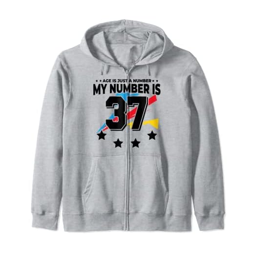 Age Is Just Number - Deportes 37 años de edad, divertido cumpleaños 37 Sudadera con Capucha