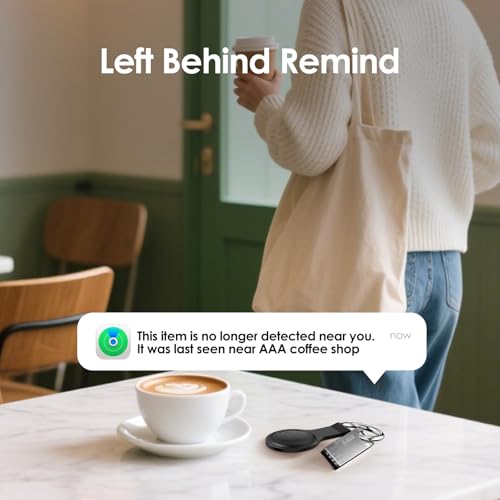 LENTION Air Tracker Tag, Item Finder Works with Apple Find My (iOS Only), Bluetooth Tracker for Kids, Keys, Luggage, Suitcases, Loud Beep, IP67 Waterproof, Replaceable Battery, Gift for Family Friends — view 6