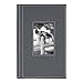 DesignOvation Debossed Faux Leather Photo Album, Holds 300 4x6 Photos, Set of 4, Gray