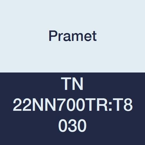 TN 22NN700TR:T8030 Carbide Indexable Internal Threading Insert, Multi-Material (P30,M25,K30), Pitch 7.00 mm, 3 Cutting Edges (Pack of 5)