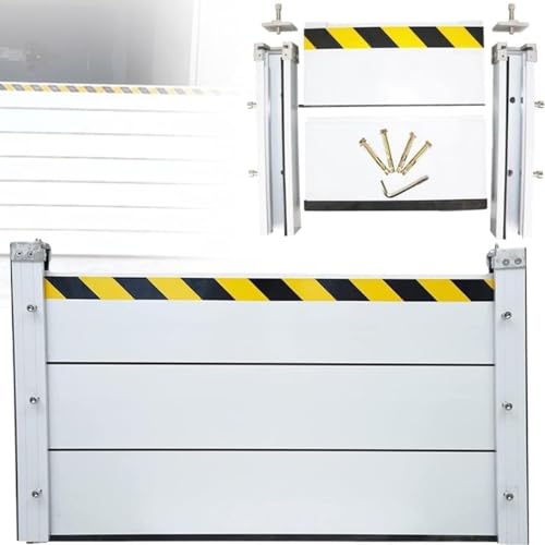 Alluminio Paratie antiallagamento, Paratia antiallagamento, Barriera antiallagamento, Barriere antiallagamento come alternativa ai sacchi di sabbia,Tenuta e durata elevate (90 * 60cm)