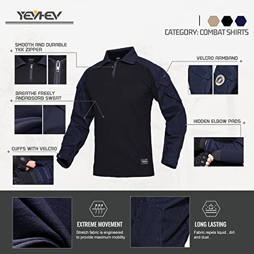 YEVHEV G3 Camouflage Shirt with Elbow Pads for Men Tactical Hunting Uniform Paintball Gear