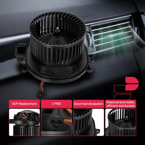 Image of BDFHYK AC Heater Blower Motor Fan 700281 Compatible with BMW 228i 230i 320i 328d 328i 330e 330i 335i 340i 428i 430i 435i 440i M2 M235i M3 M4,HVAC Blower Motor Assembly Replacement for 75064 PM5127