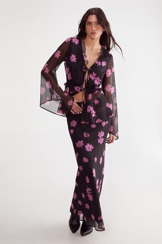 Ditsy Floral Chiffon Maxi Skirt3