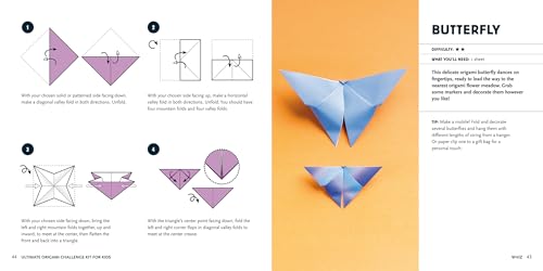 Image of Ultimate Origami Challenge Kit for Kids 8-12: Fun Projects and Step-by-Step Folding Techniques to Go from Novice to Pro (90 Paper Sheets / 30 Projects Included)