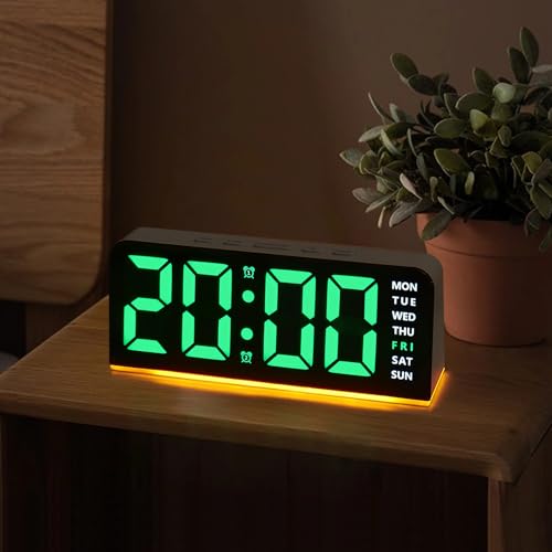 LED Wecker Digital mit Großen Zahlen, Versatile...