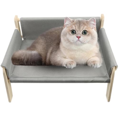 Lit pour chien surélevé de grande taille en acier avec housse lavable