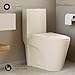 Swiss Madison Well Made Forever SM-1T254BQ, St. Tropez One Piece Elongated Toilet Dual Vortex Flush 1.1/1.6 gpf in Bisque