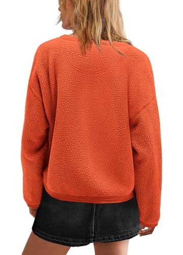 Image of Yanekop Womens Sherpa Jacket Button Down Fleece Winter Coat Fuzzy Jackets Chunky Cardigan Sweaters Open Knit Sweater
