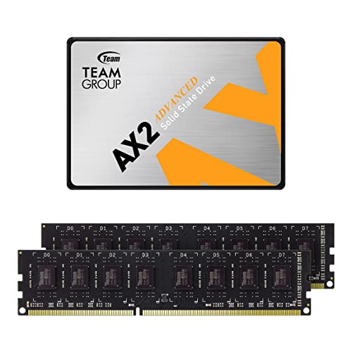 TEAMGROUP AX2 2TB 3D NAND TLC 2.5 Inch SATA III SSD Read 540MB/s T253A3002T0C101 Bundle with Elite UDIMM DDR3 16GB kit   - Detailed View