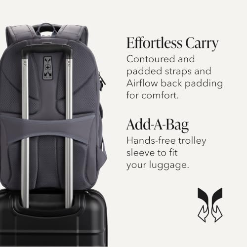 Image of SwissGear Travel Tech Pro Laptop Backpack - Fits Laptops up to 16 inch - ScanSmart TSA-Friendly Backpack with Multiple Organizer Pockets - Charcoal