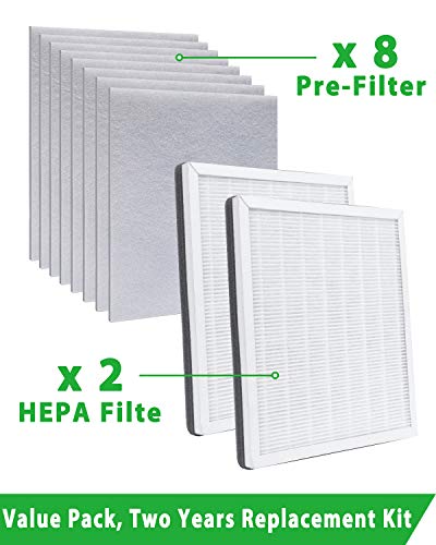Future Way 3-in-1 Filter Compatible with Purezone Air Purifier, True HEPA Replacement Filter for Pure Enrichment, Include 2-Pack Carbon Filter and 8-Pack Pre-filter, Part # PEAIRFIL - Thumbnail 6