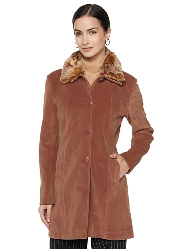 Image of Qube By Fort Collins Women's Knitted Hip Length Tweed Blazer - Stylish, Versatile, And Elegant For Office Or Casual Wear