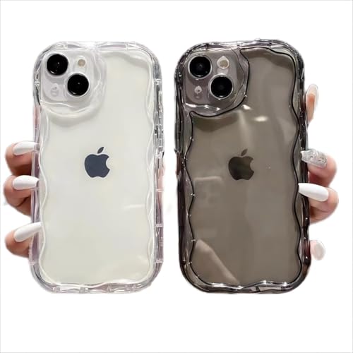 CASETK iPhone 16 用 ケース 韓国 おしゃれ クリア 透明 シンプル 耐衝撃 エアバッグ 滑り止め すり傷防止 薄型 軽量 スリム 携帯便利 黄変防止 アイフォン 16 用 ケース (white, iPhone16用)