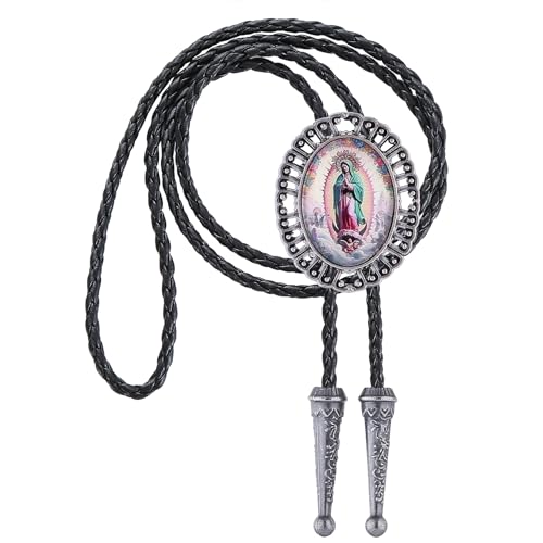 Image of Jeilwiy Bolo Tie for Men Western Cowboy Gothic Bolo Tie Necklace Halloween