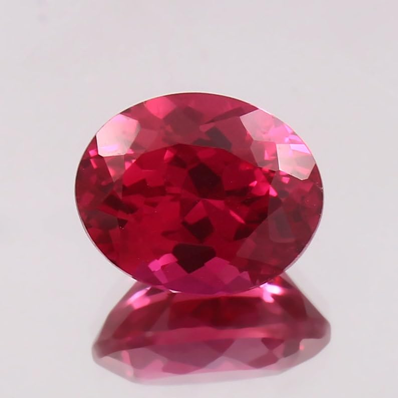 Rubis naturel ovale de 10 x 8 mm, cadeau idéal pour bijoux - 3