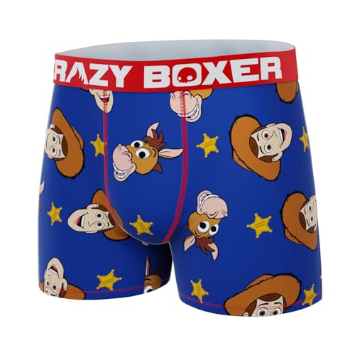 CRAZYBOXER Men's Underwear Pixar Toy Story Cowboy Non-slip waistband Soft Boxer Brief Distortion-free (Creative Packaging)4