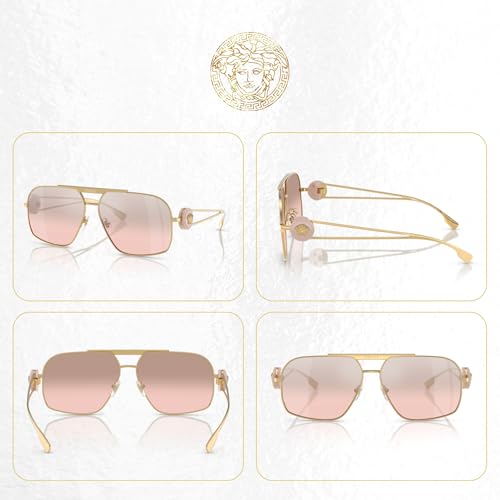 Versace VE2269 62MM Aviator Sunglasses For Men +BUNDLE with ACCESSORY EYEWEAR KIT3
