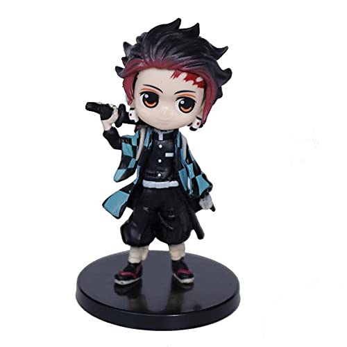 Image of Gifts - Demon Slayer Action Figures with Base - Set of 6 | 10 cm | Anime Lovers | Japanese Manga| Nezuko | Inosuke | Tanjiro | Zenitsu | Giyuu | Kyoujurou | No Box | (Variant2)